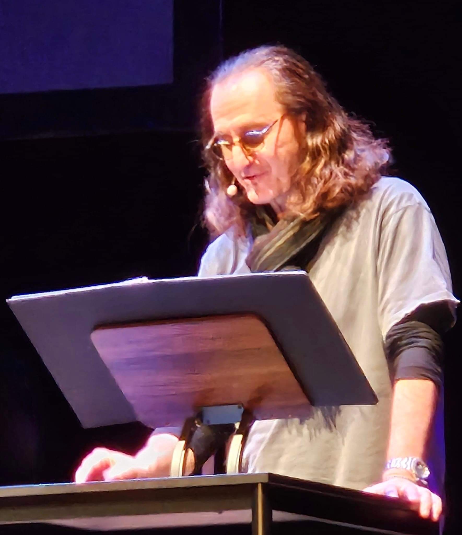 Geddy Lee 'My Effin' Life In Conversation' Tour Pictures - Sheffield City Hall - Sheffield, UK 12/13/2023